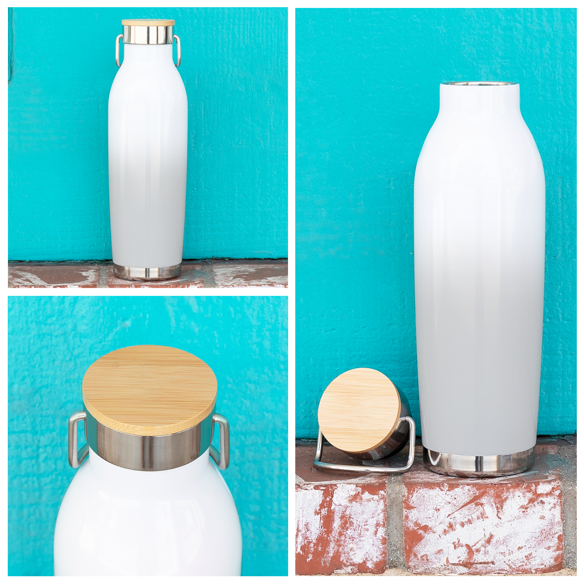 20.9 oz h2go wave, custom water bottle with logo imprint 16