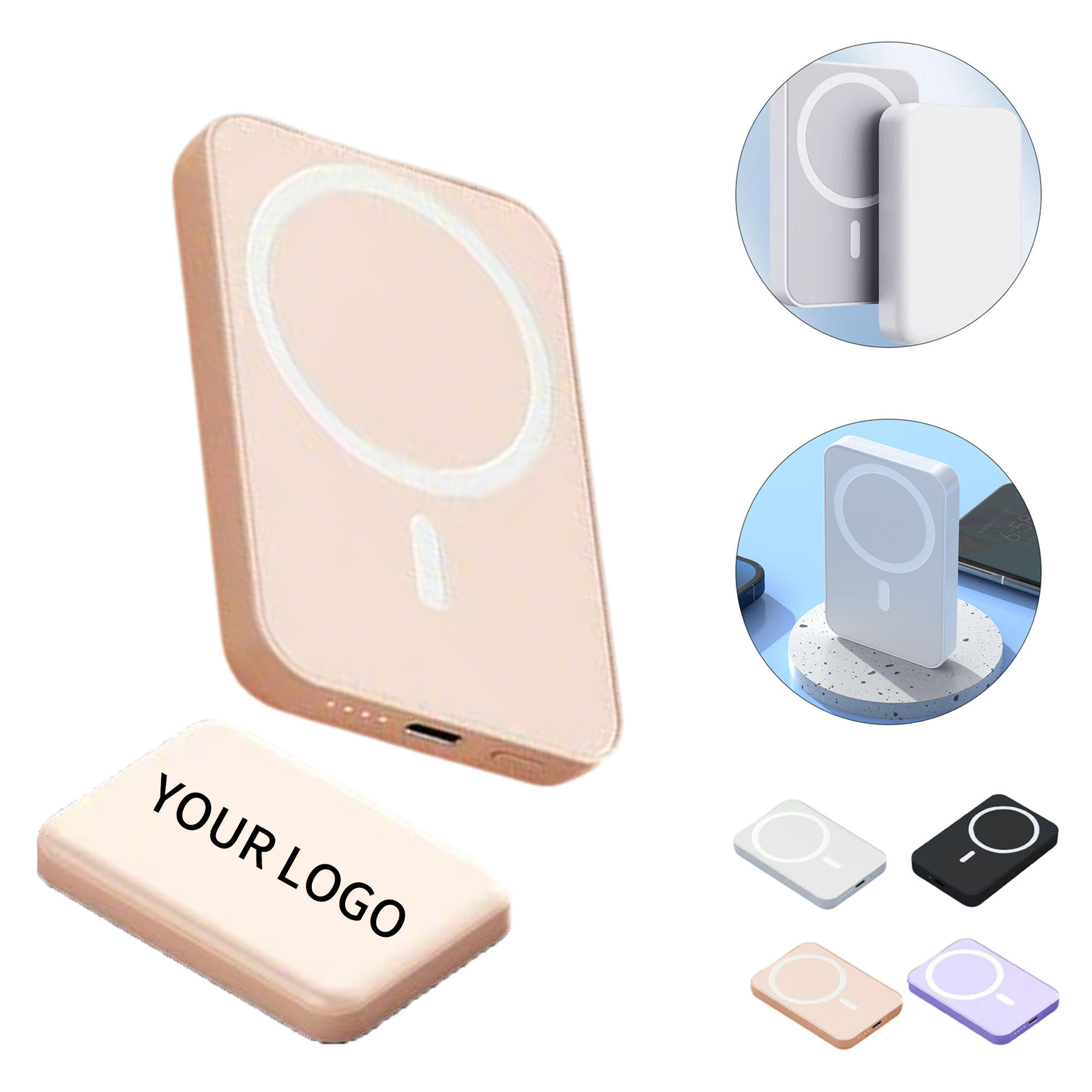 Magnetic Wireless Power Bank 5000 Mah Slim Design 5