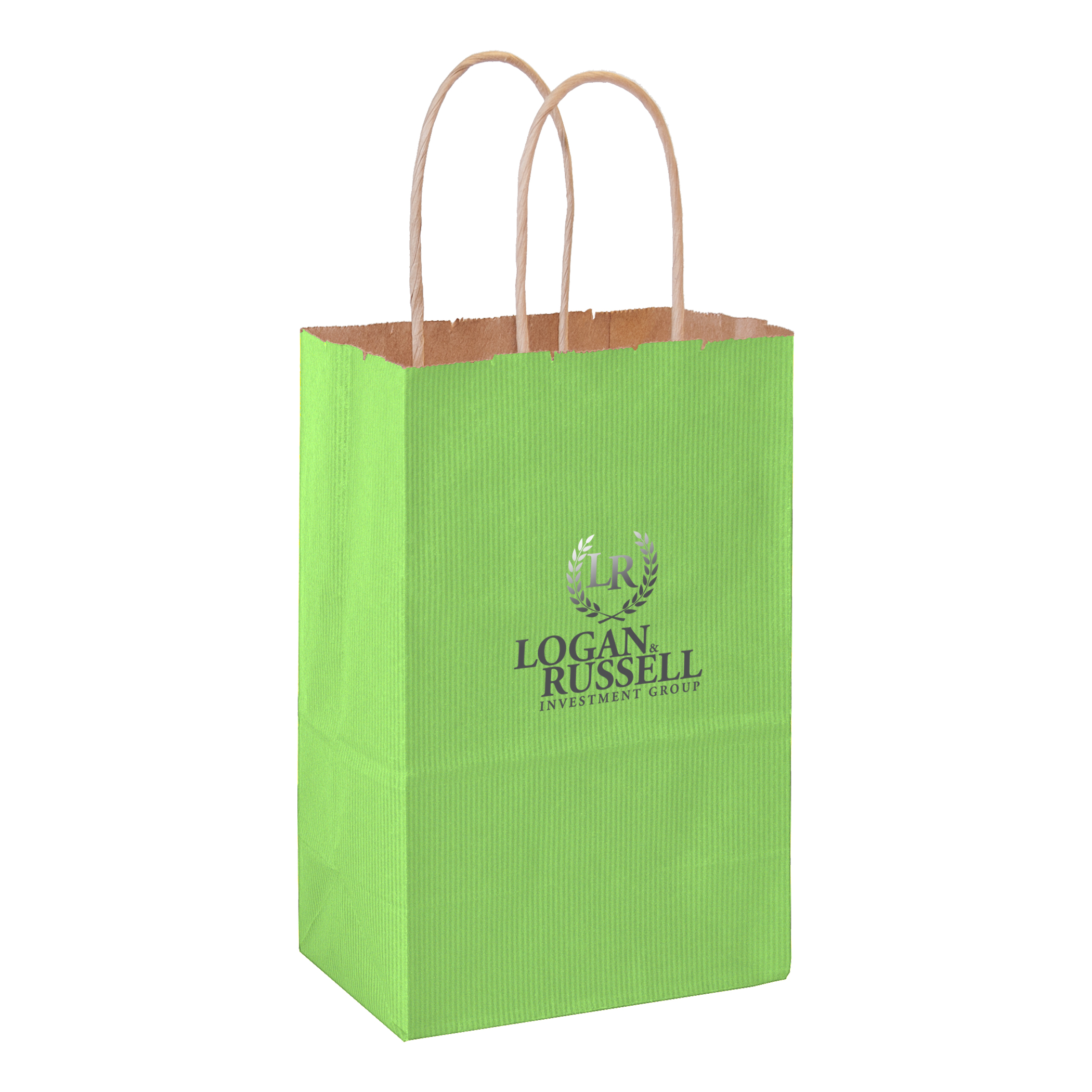 Matte Color Paper Shopper with Twisted Paper Handles 35