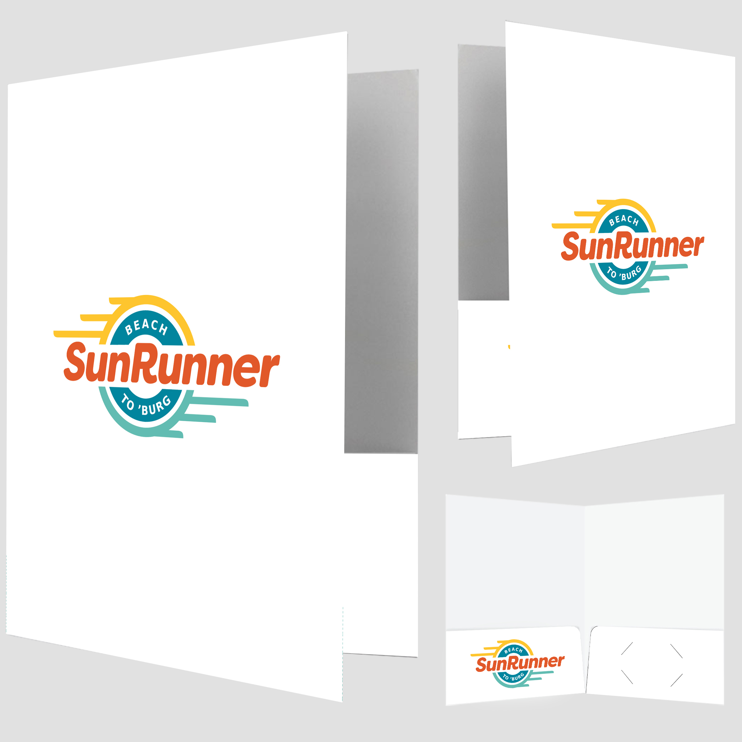 Presentation Folder with Pockets (Full Color Imprint Areas & High Gloss Laminate Finish)