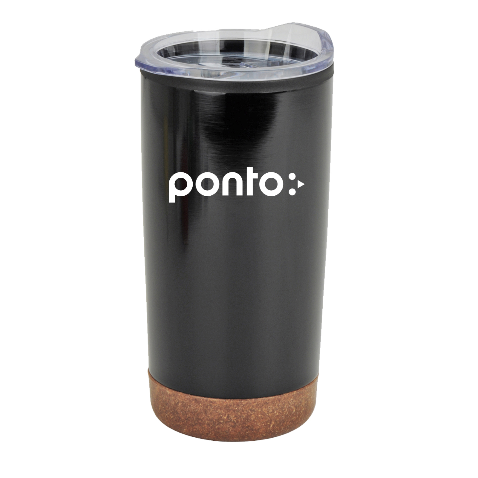 20oz Stainless Steel PP cork Base Tumbler with clear sipping lid 2