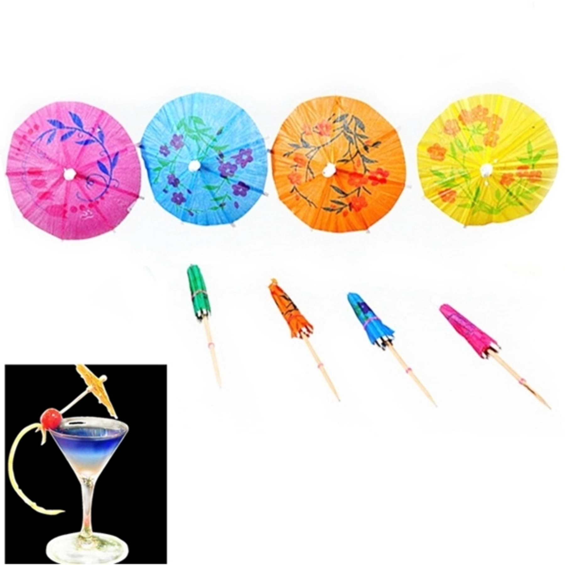 Parasol Umbrella Cocktail Toothpick
 1
