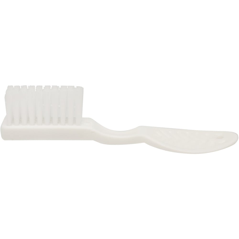 Security Toothbrush - White Thumbprint Handle Nylon 1