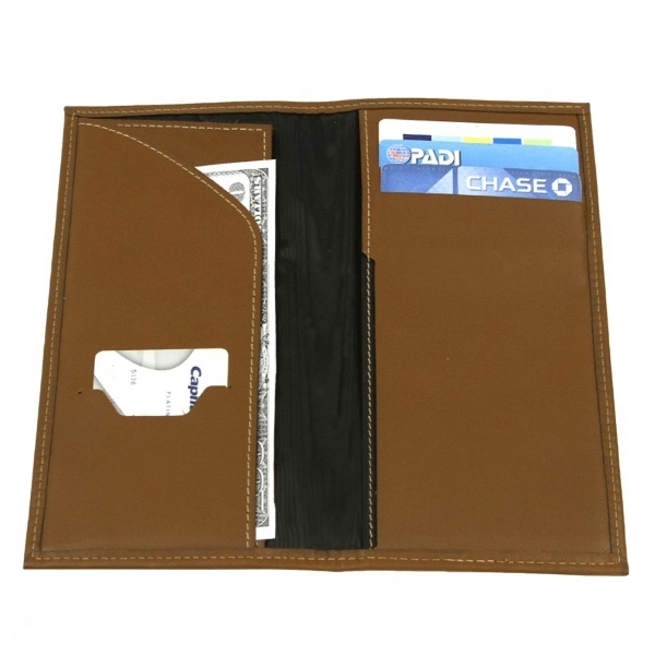 Elite Leather Travel Wallet 9" x 4-1/2" 2