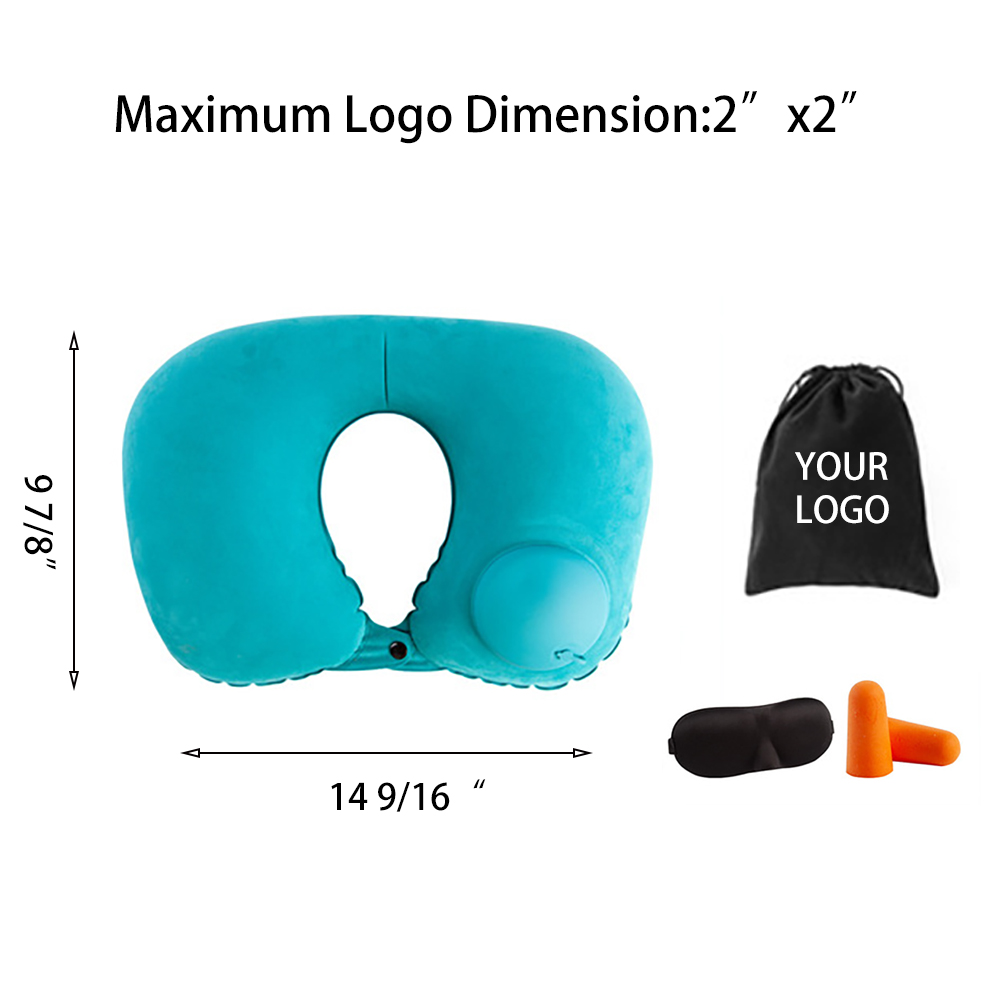 Travel Pillow Kit W/Ear Plugs & Eye Mask 2