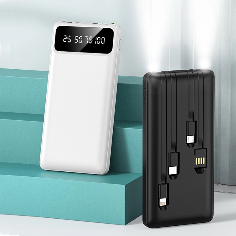 10000Mah Portable Powerbank with multiple cables 1