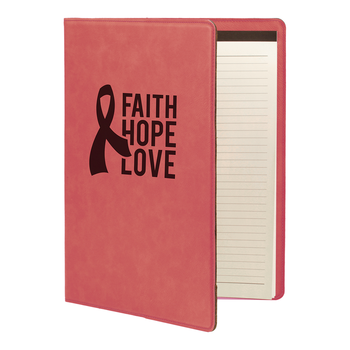 9" x 12" Leatherette Pink Portfolio