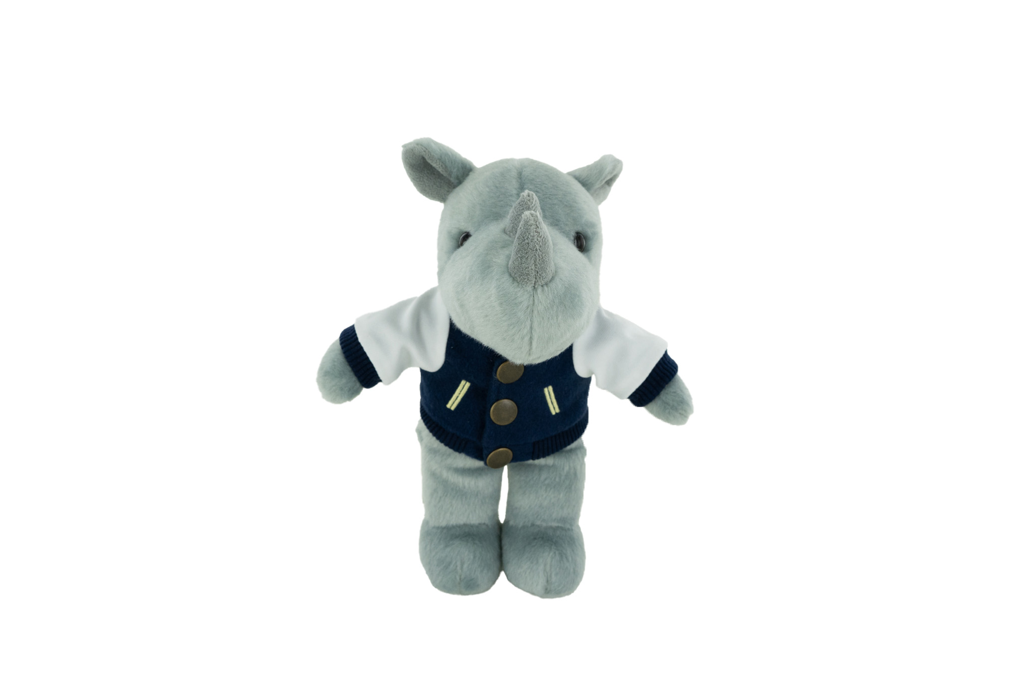 Plush Rhino with a Varsity Jacket 3