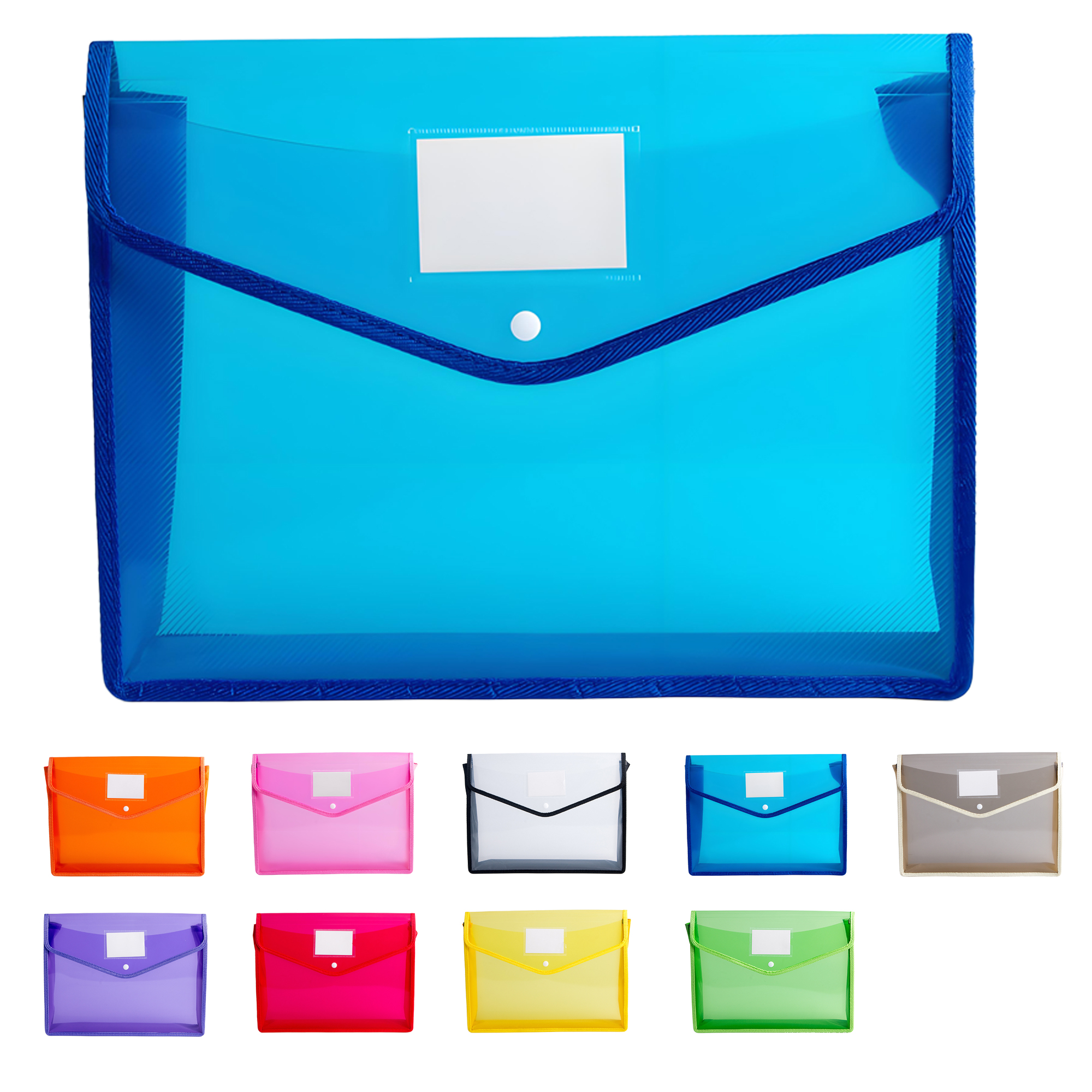 Plastic Expandable Document File Folder Envelopes 4