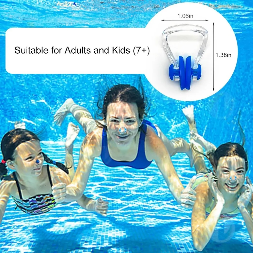 Silicone Swimming Earplugs and Nose Clip Set 5