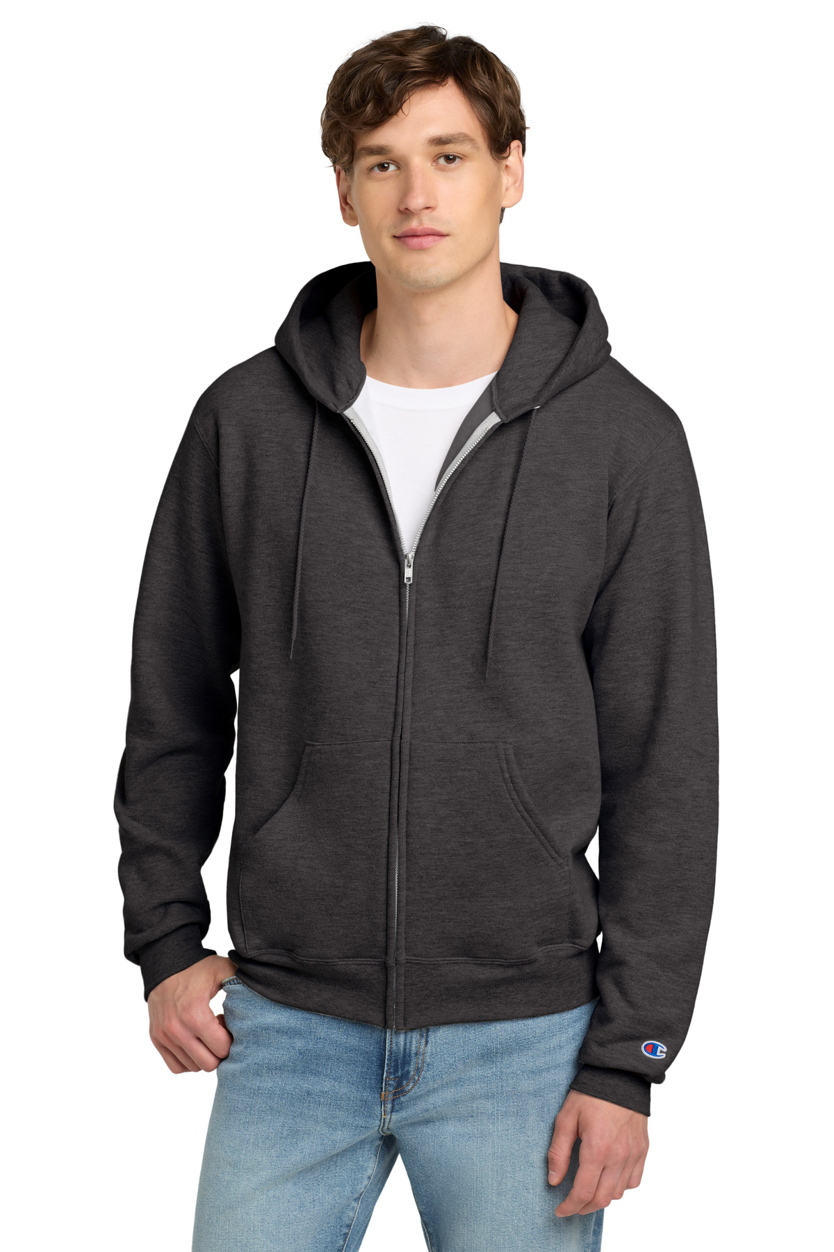 Champion Powerblend Full-Zip Hoodie. S800 11