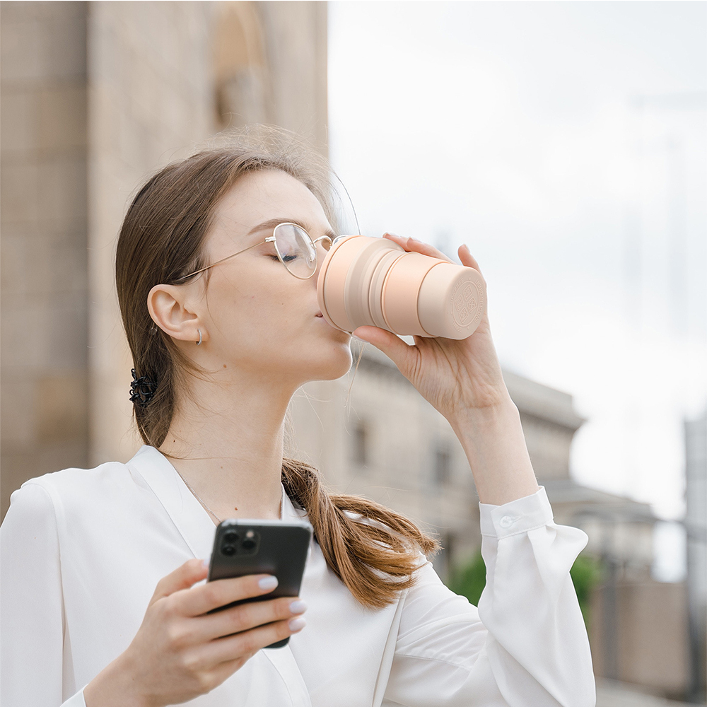 350ML Retractable Silicone Water Cup 7