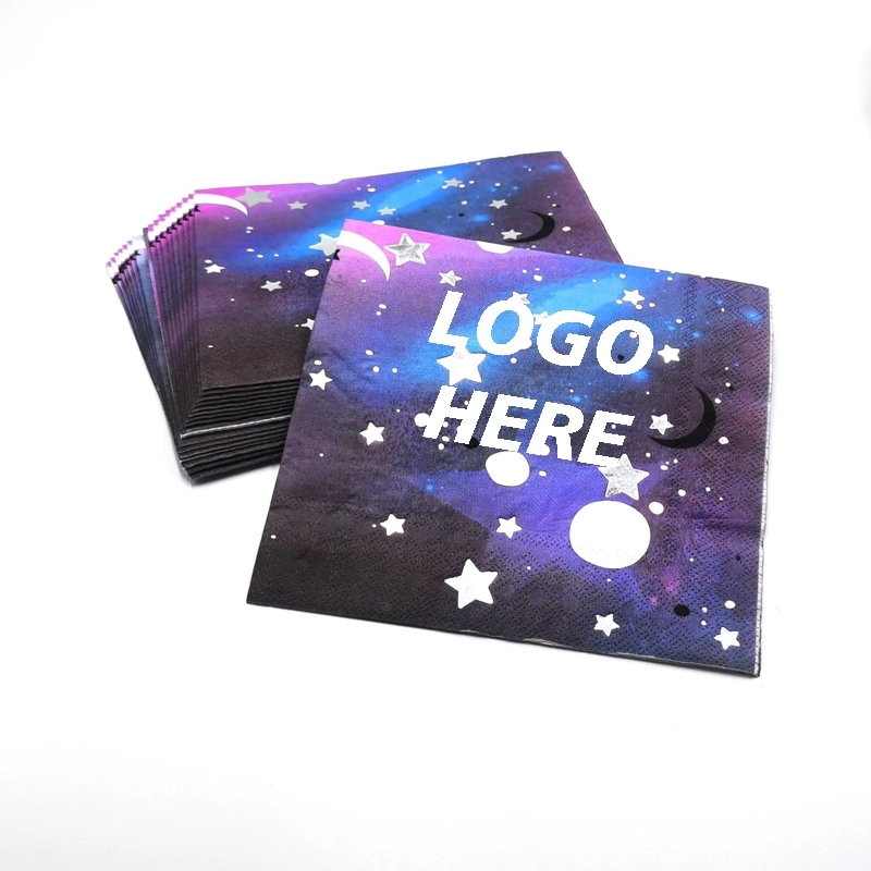 Custom Starry Night Luncheon Napkins 2