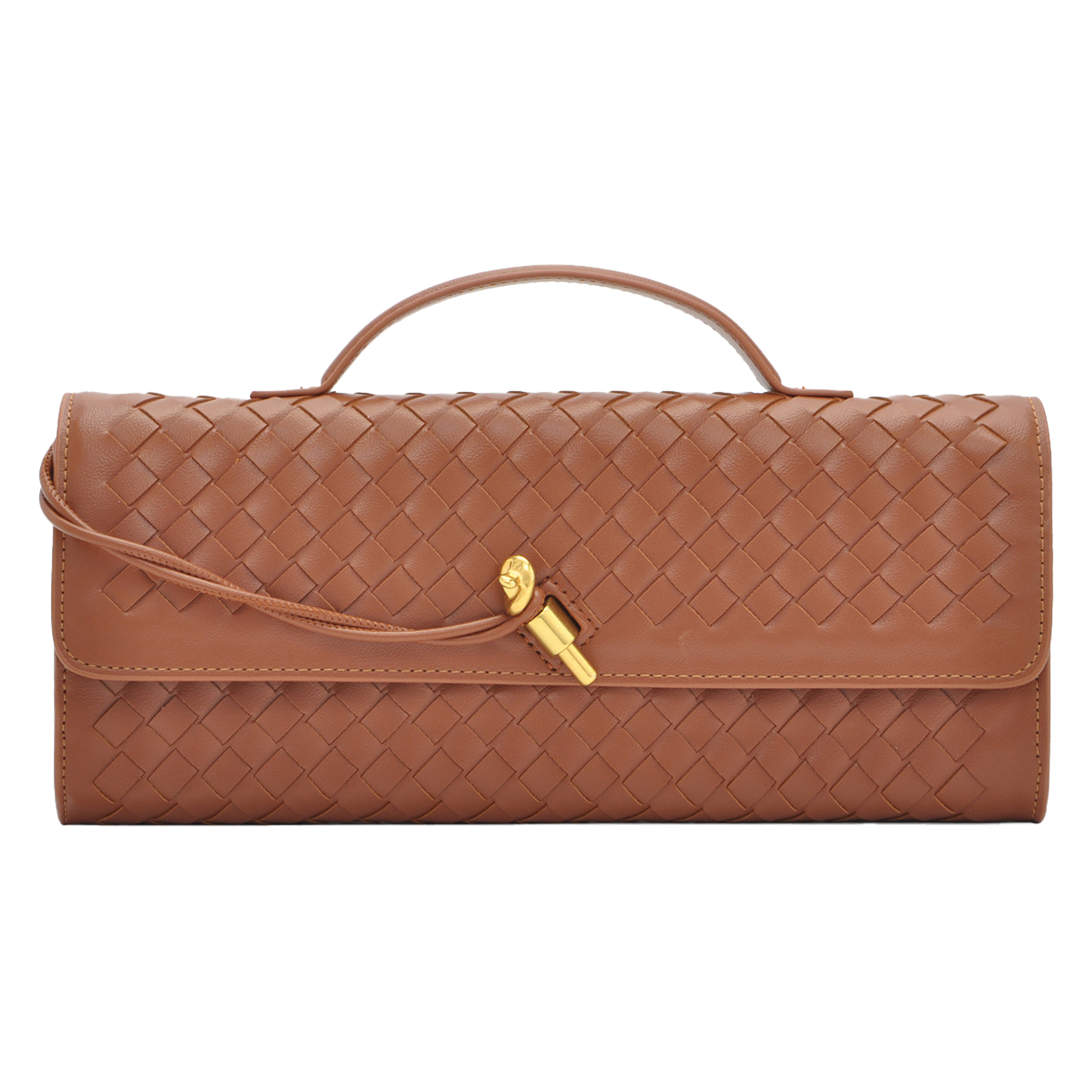 Pu Fashion Woven Hand-Held Diagonal Cross Bag 2