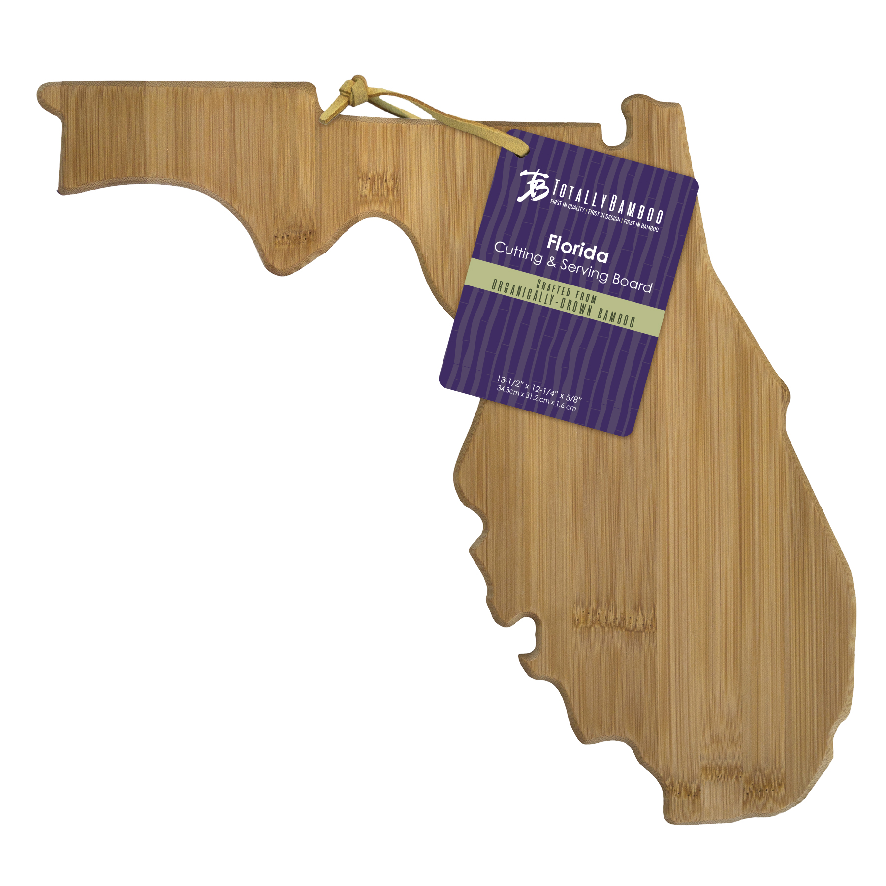 Florida State Shaped Bamboo Serving and Cutting Board 3