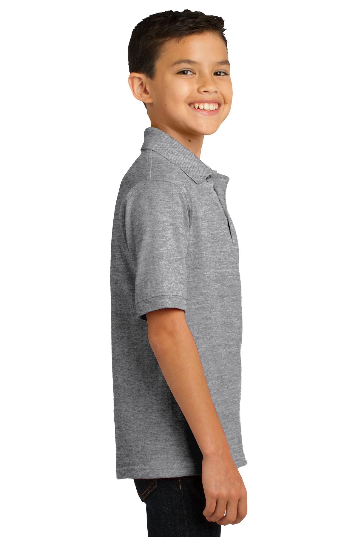 Port & Co Youth Core Blend Jersey Knit Polo. KP55Y 56