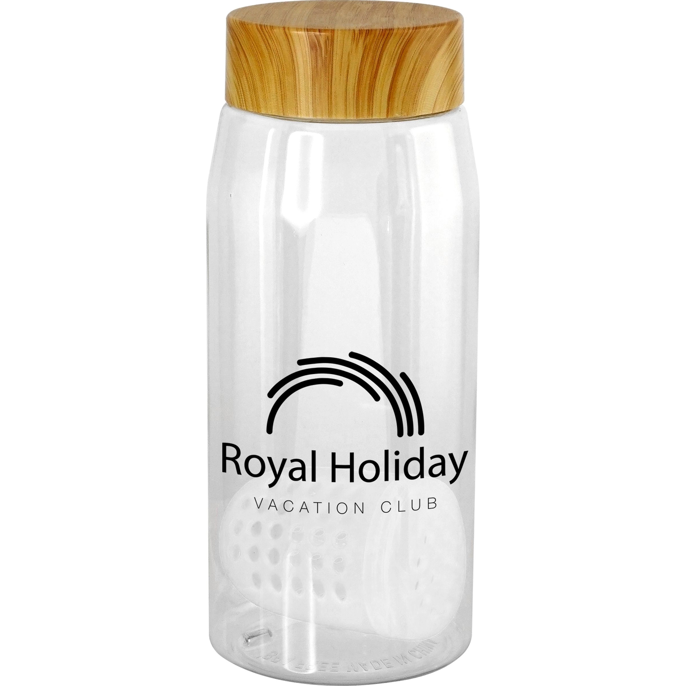 Bamboo Pattern 25 oz. Recycled Bottle with Floating Infuser 21