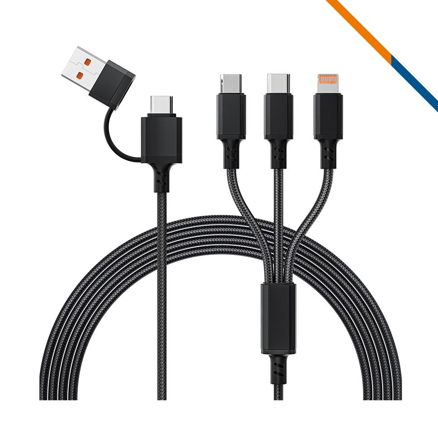 ZapCord 5in1 Fast Charging Data Transfer Cable 11
