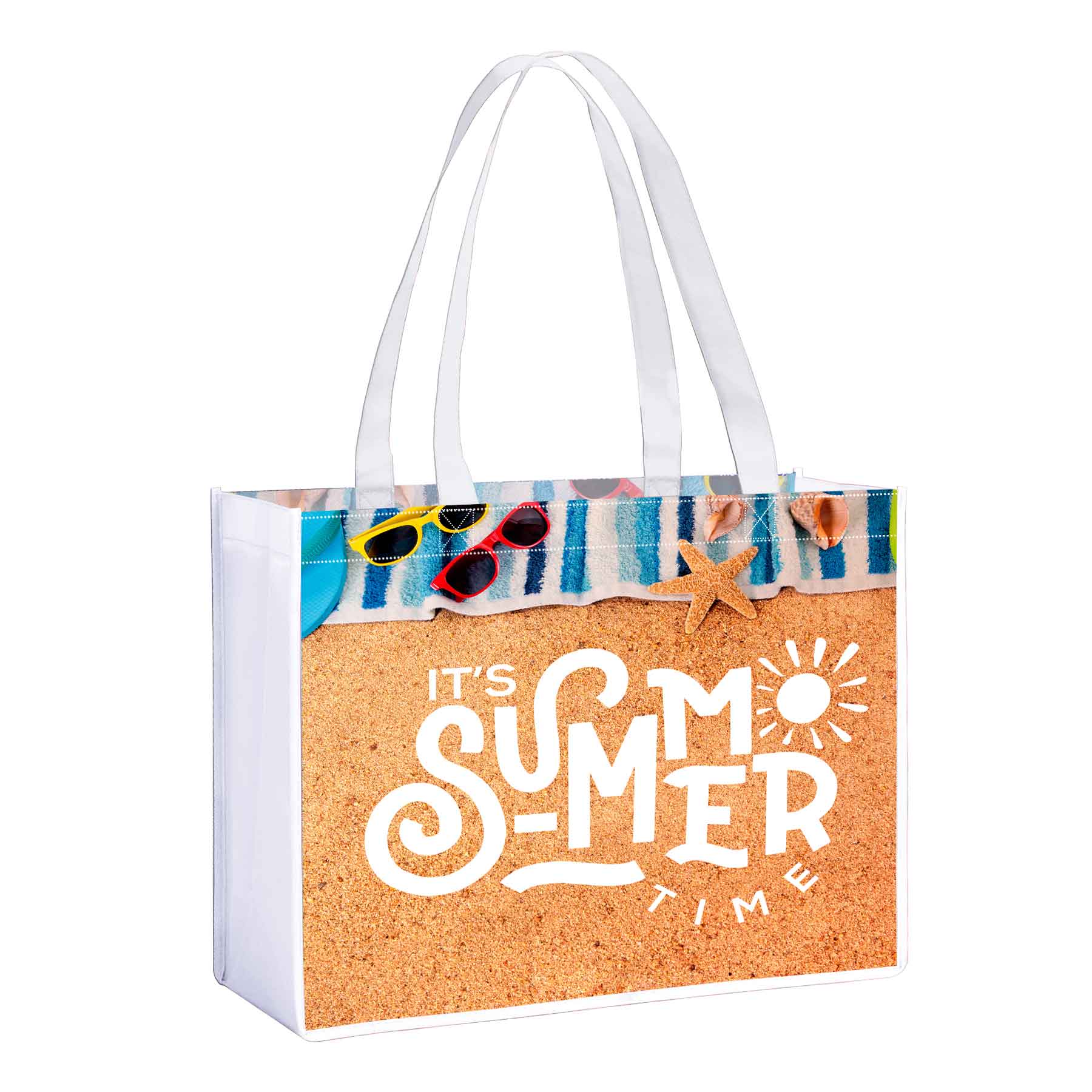 Laminated Non Woven Tote Bag(12" X 16" X 6") 9
