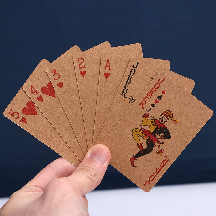 Eco-Friendly Kraft Paper Poker Playing Card 4