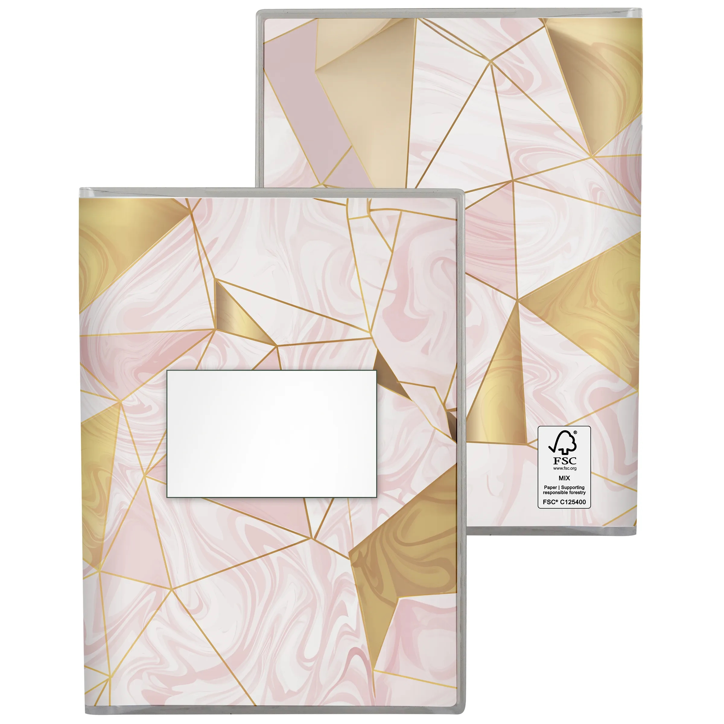 5 X 7 CLEARLY MARBLE NOTEBOOK 1