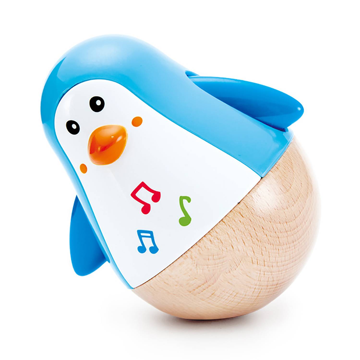 Baby Wooden Musical Penguin Wobbly Toy 4
