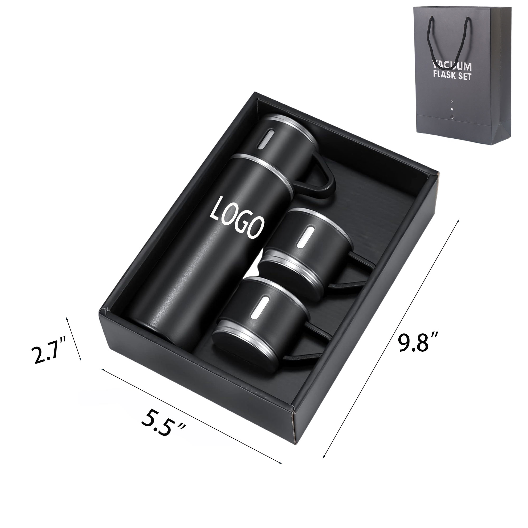 17 OZ Stainless Steel Bottle With Cup Set 3