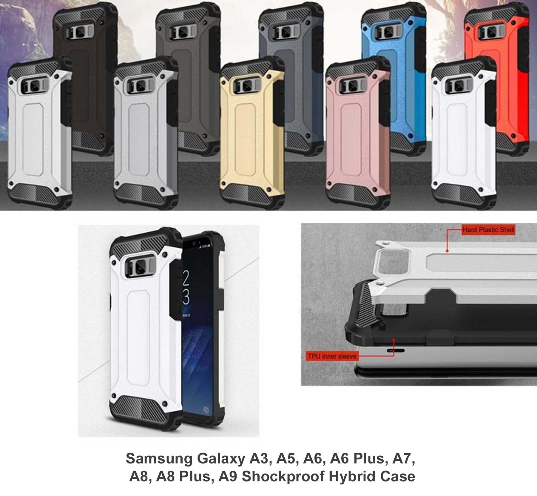 iBank ® Galaxy Shockproof Case for S26, S25, S24, S23, S23FE, S23Plus,S23Ultra 1