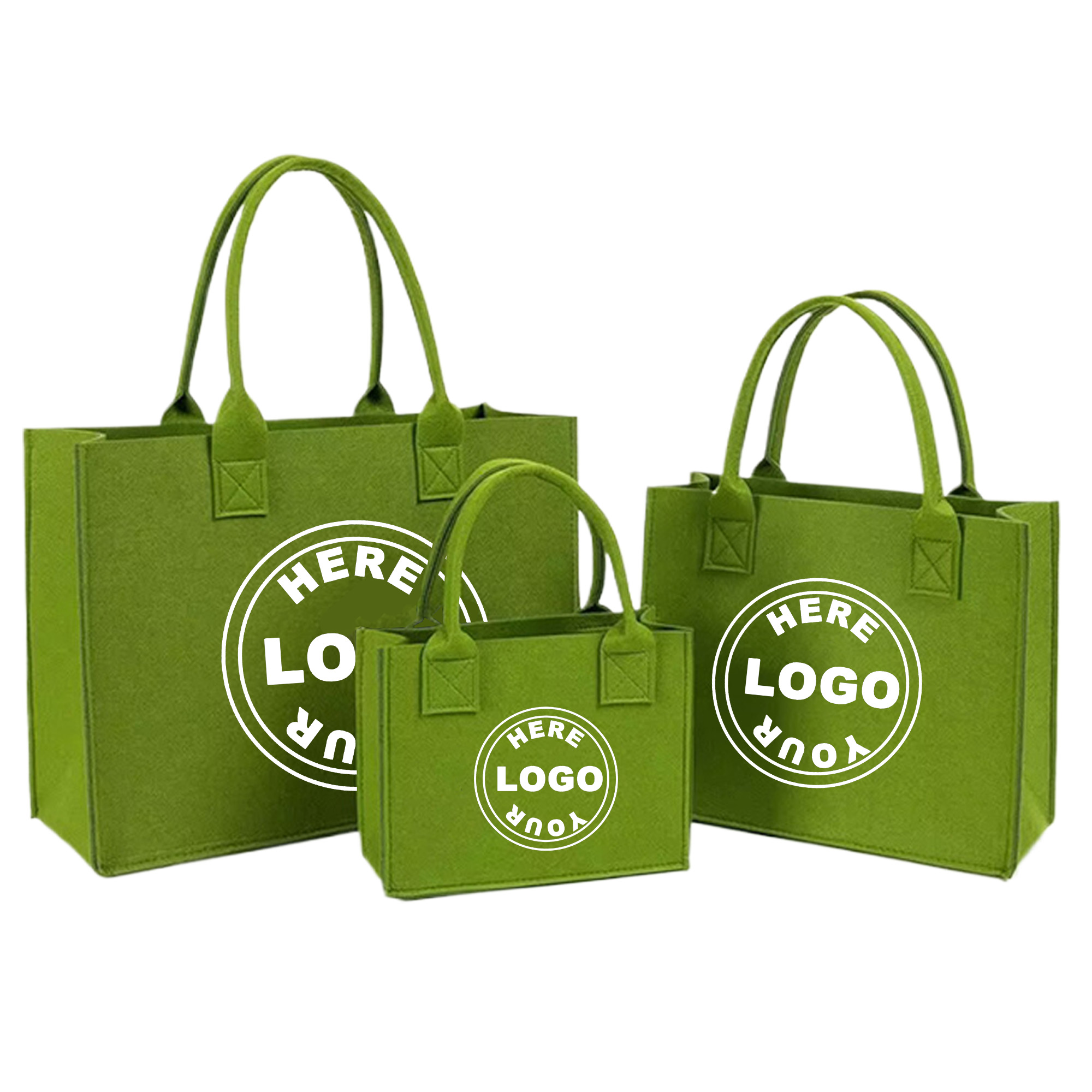 Felt Tote Bag, custom tote bag with logo imprint 1