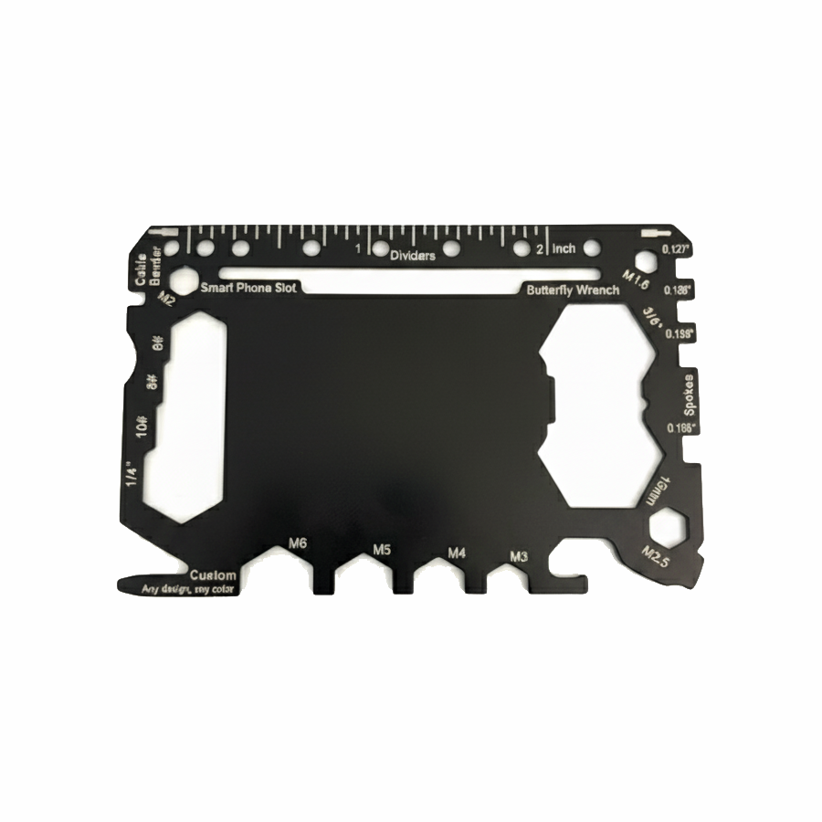 GearCard 46-in-1 Super Tool Card – Stainless Steel Multi-Tool with Hex Wrenches & Openers 20