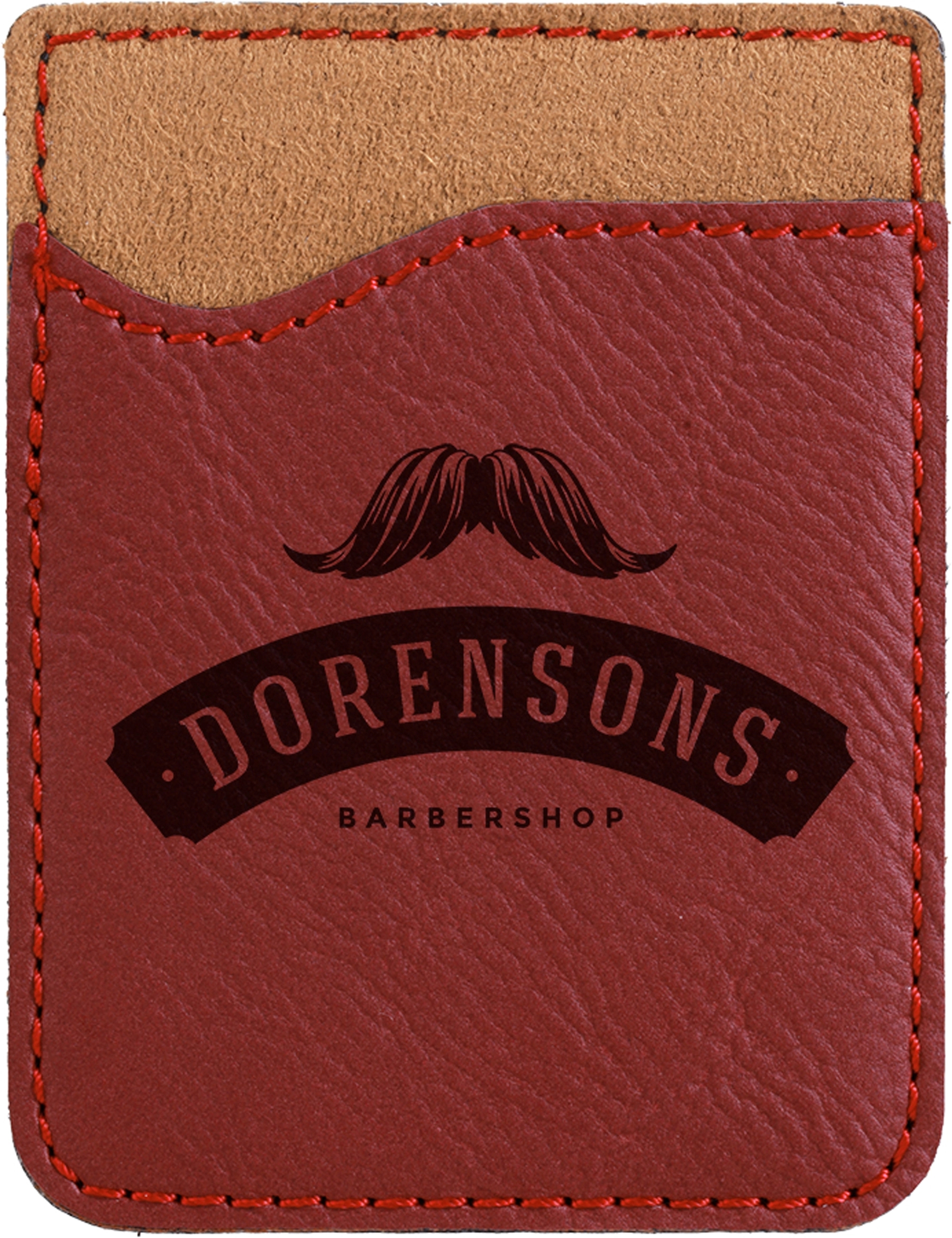 Light Brown Laserable Leatherette Phone Wallet 11
