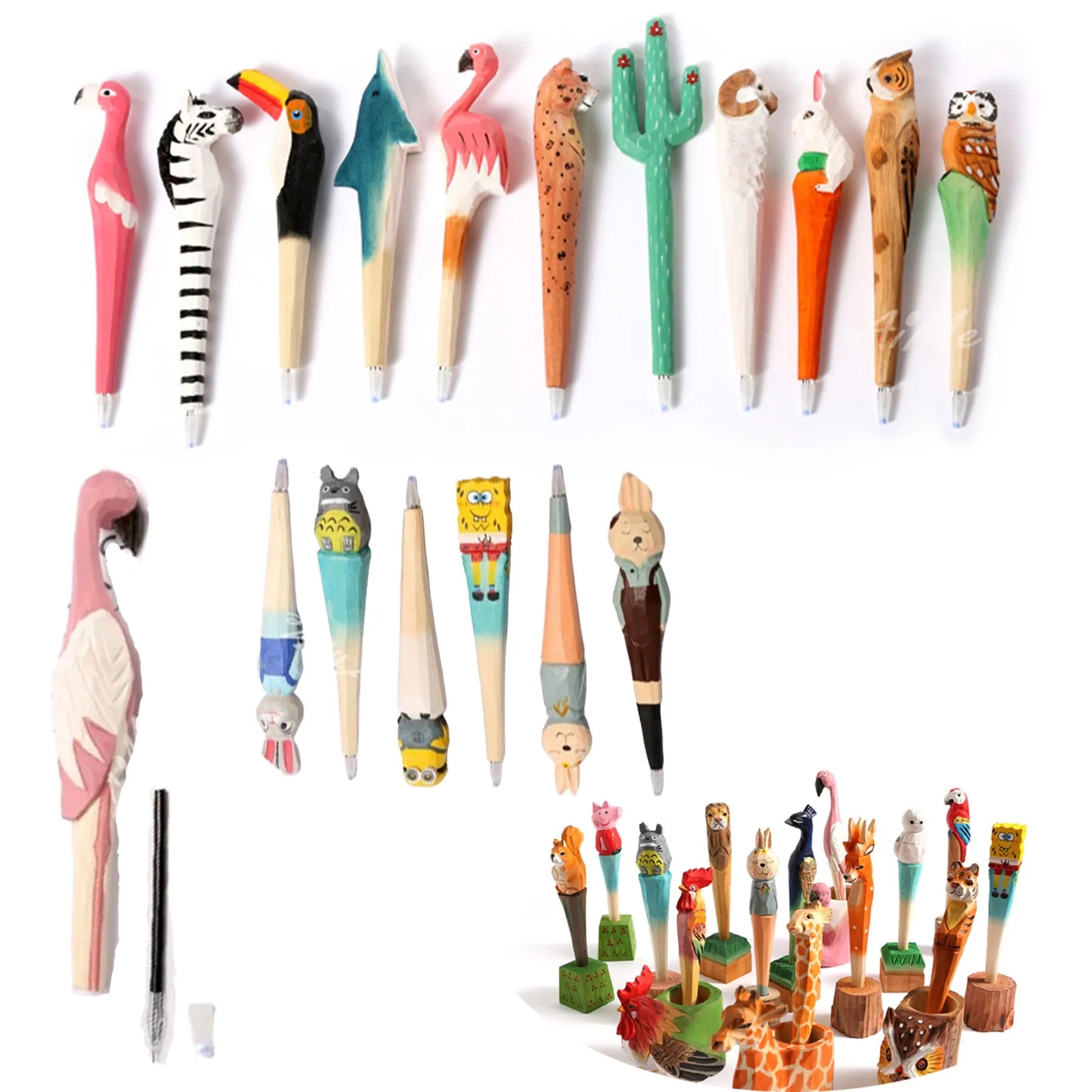 Cartoon Wooden Pen 4