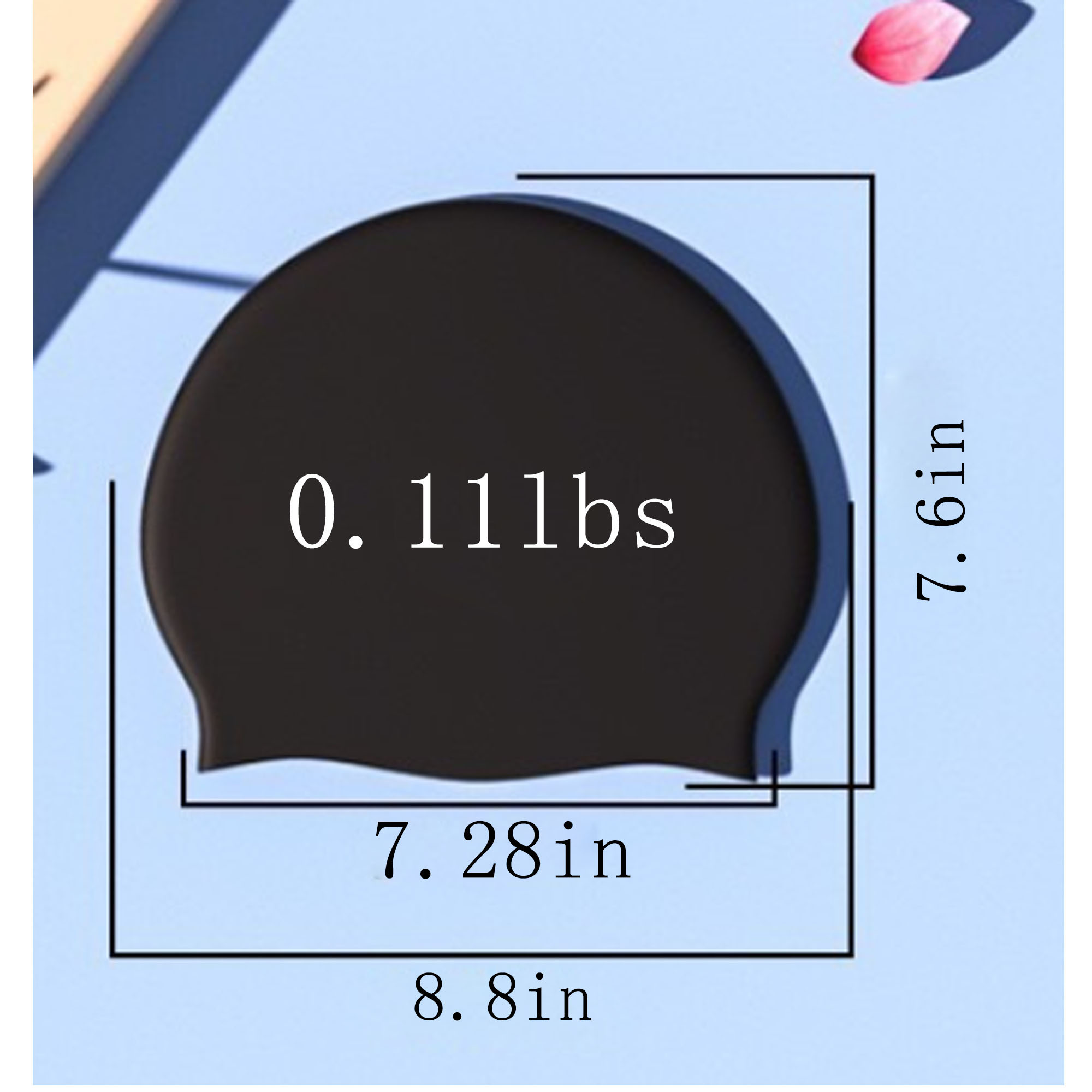 Adult Silicone Swim Cap ?C Unisex, Water-Resistant Design 5