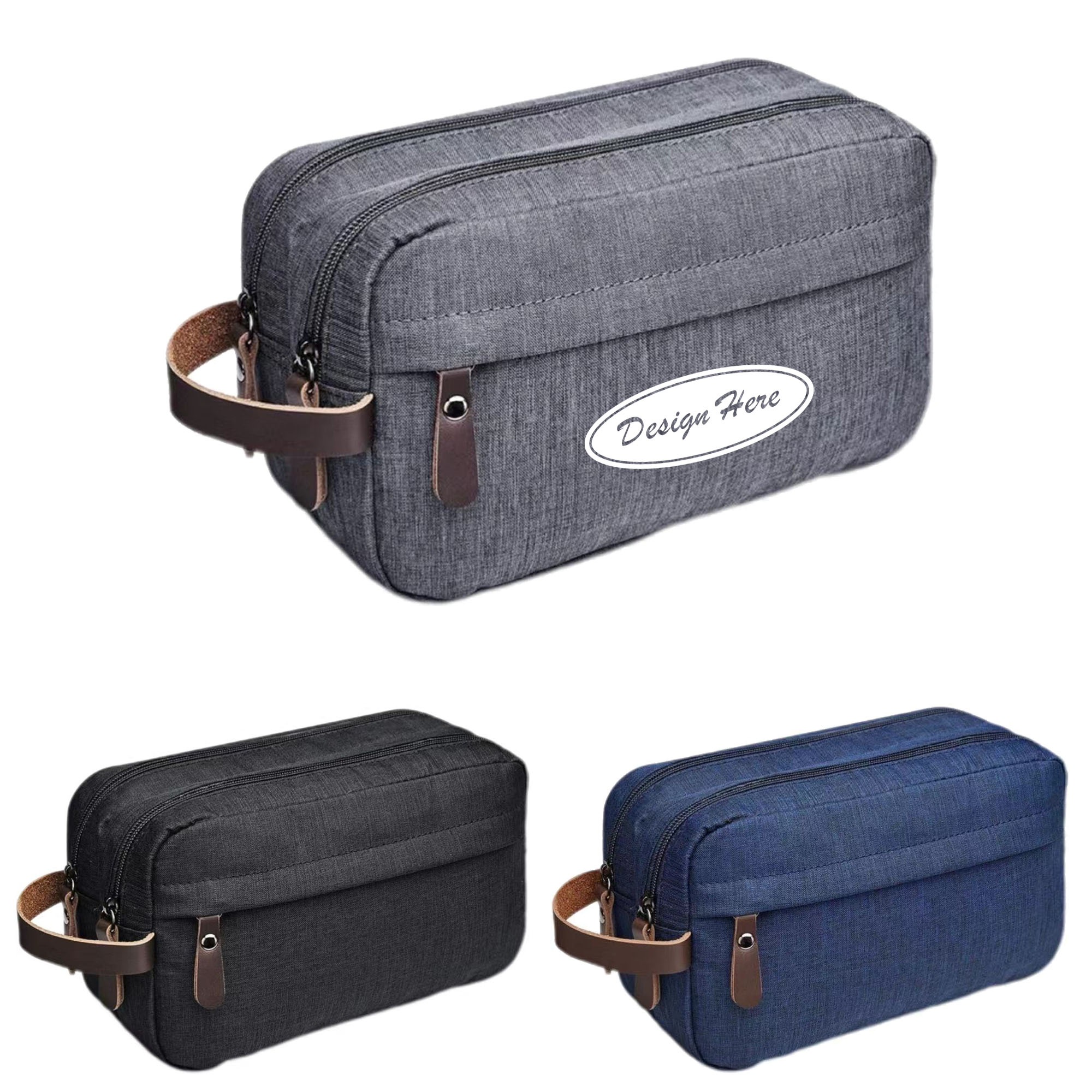 Spacious Waterproof Travel Makeup Bag with Convenient Handle 3