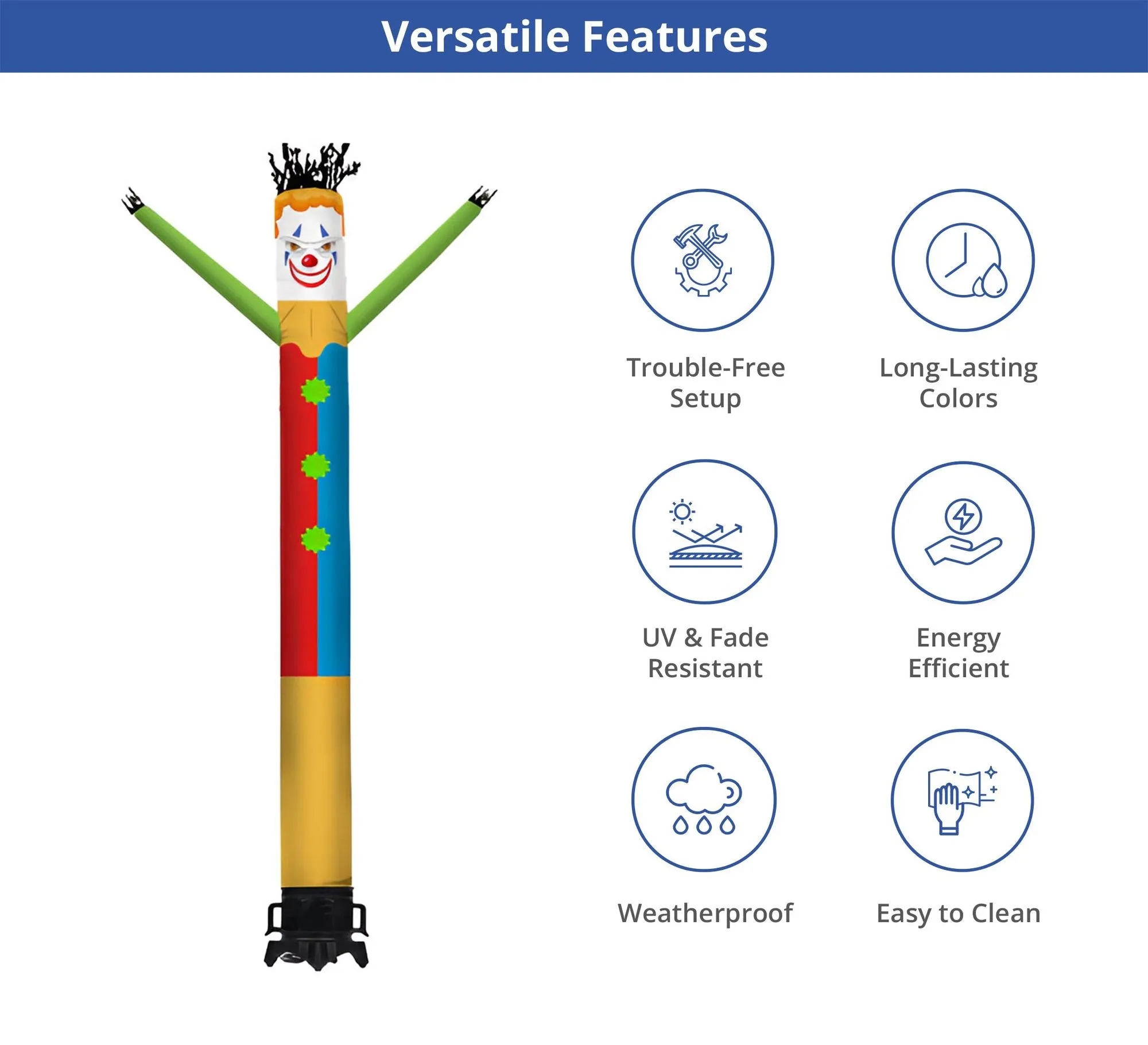 Jester Inflatable Tube Man with Blower 6
