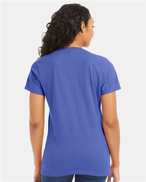 Women's Garment-Dyed V-Neck T-Shirt - GDH125 40