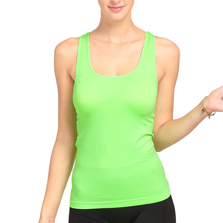 Women's Racerback Tank Tops - One Size Fits Most Key Lime 1