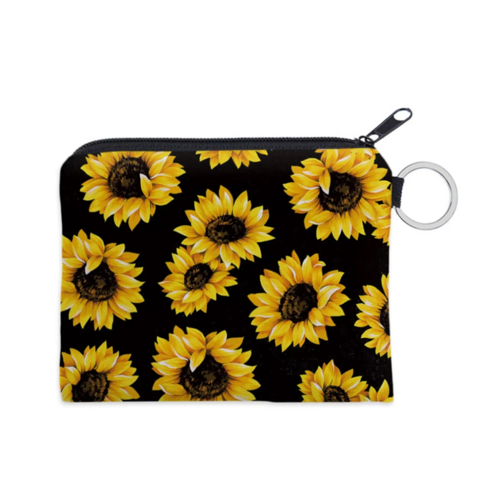 Mini Coin Purse with Attachment Ring Zipper 11