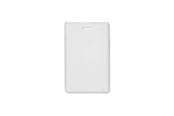 2.78" W x 4.38" H - Vertical Clear Vinyl Badge Holder (Blank) 1