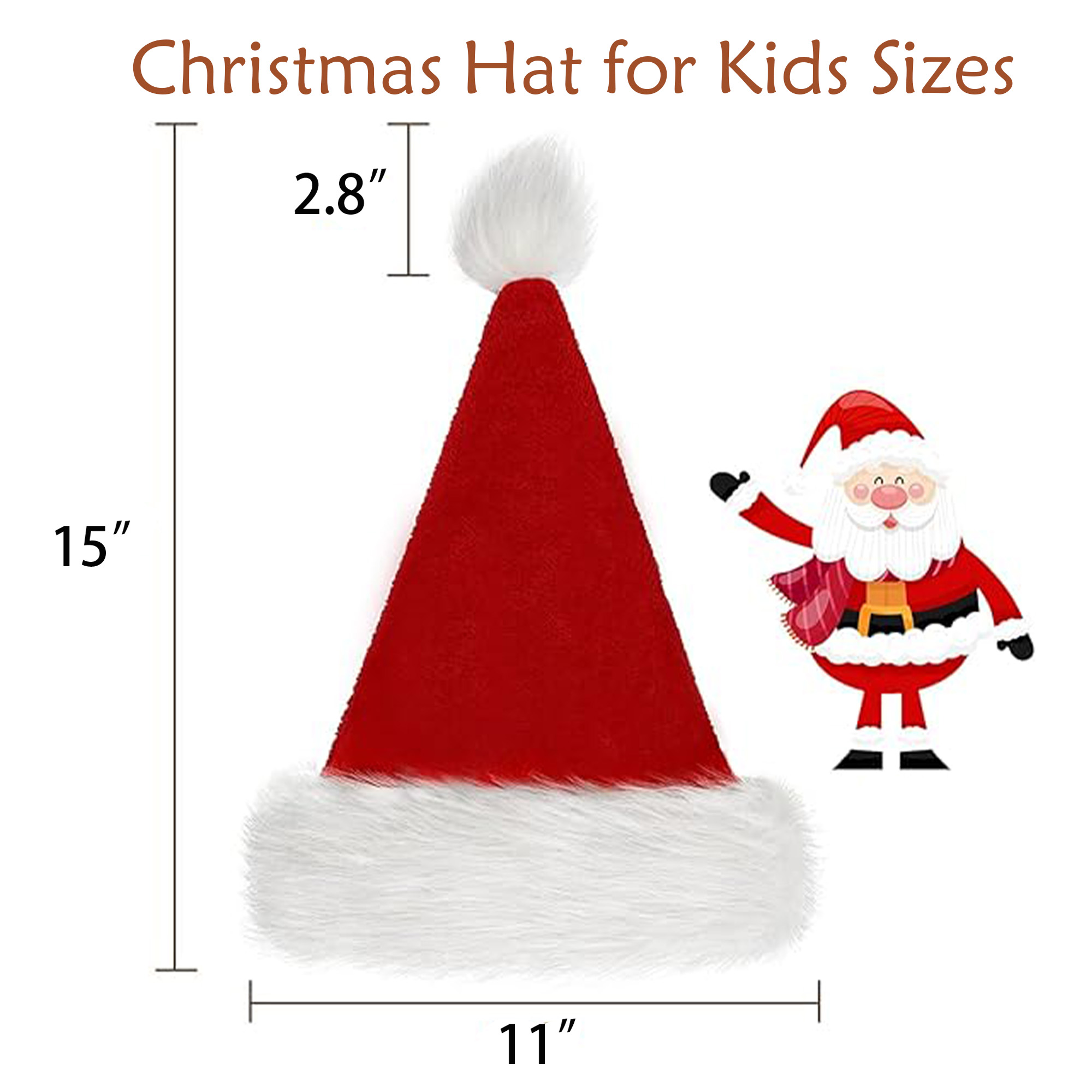 Christmas Plush Adult and Kid Hat 4