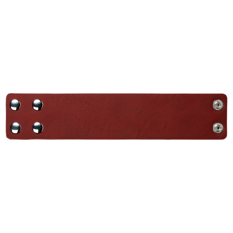 9 1/2" x 2" Rose Leatherette Cuff Bracelet 2