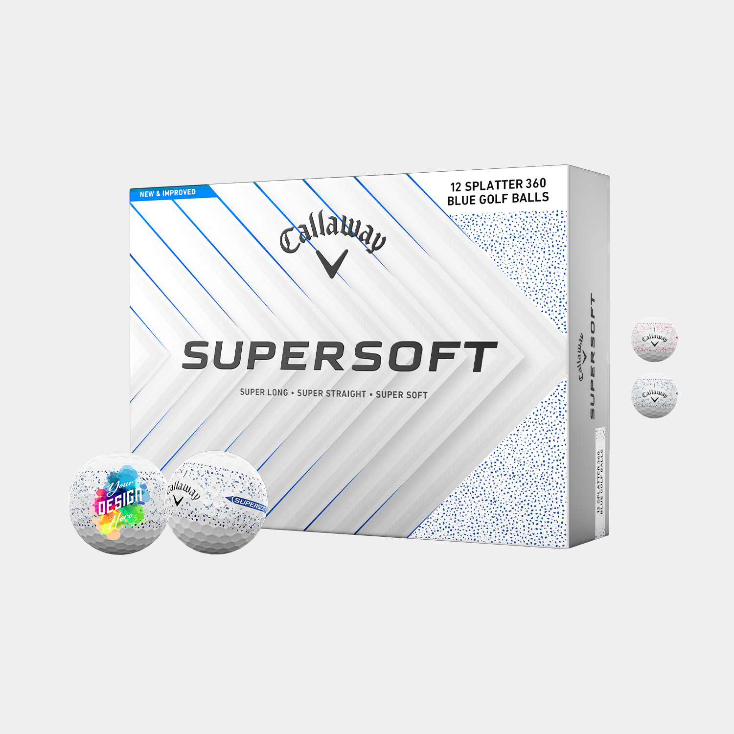 Callaway® Supersoft Splatter 360 Golf Balls 1