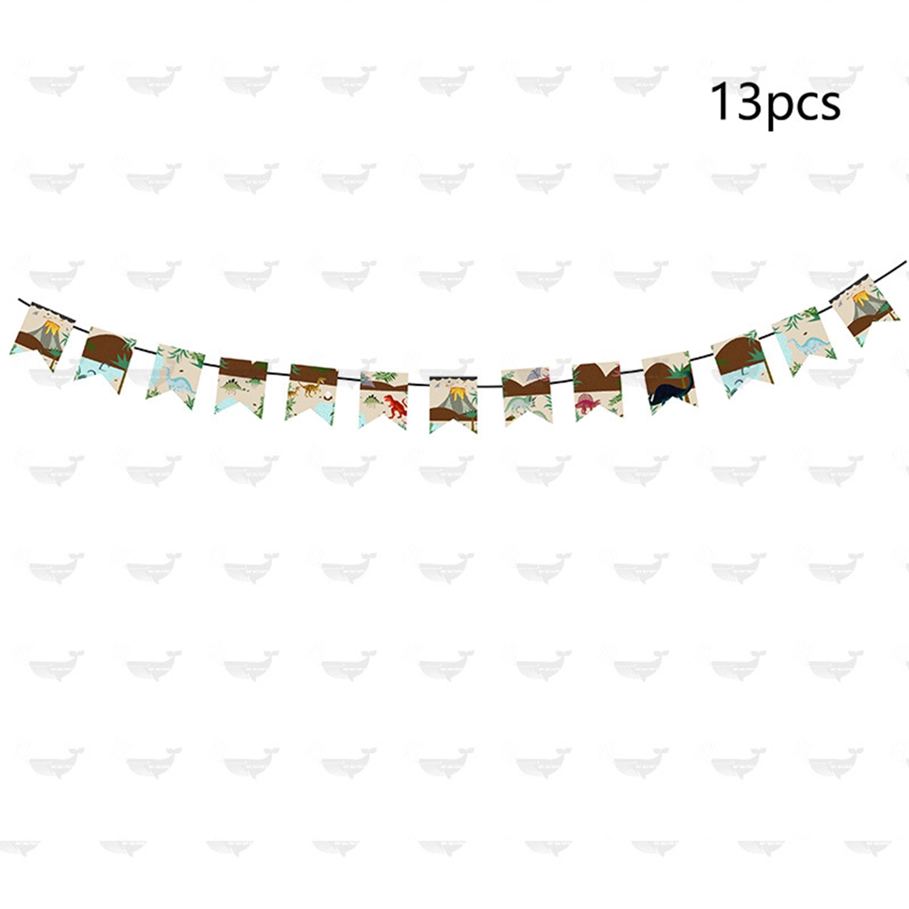 Dinosaur Party Supplies Set Serves 8 - Blue Paper Plates 6