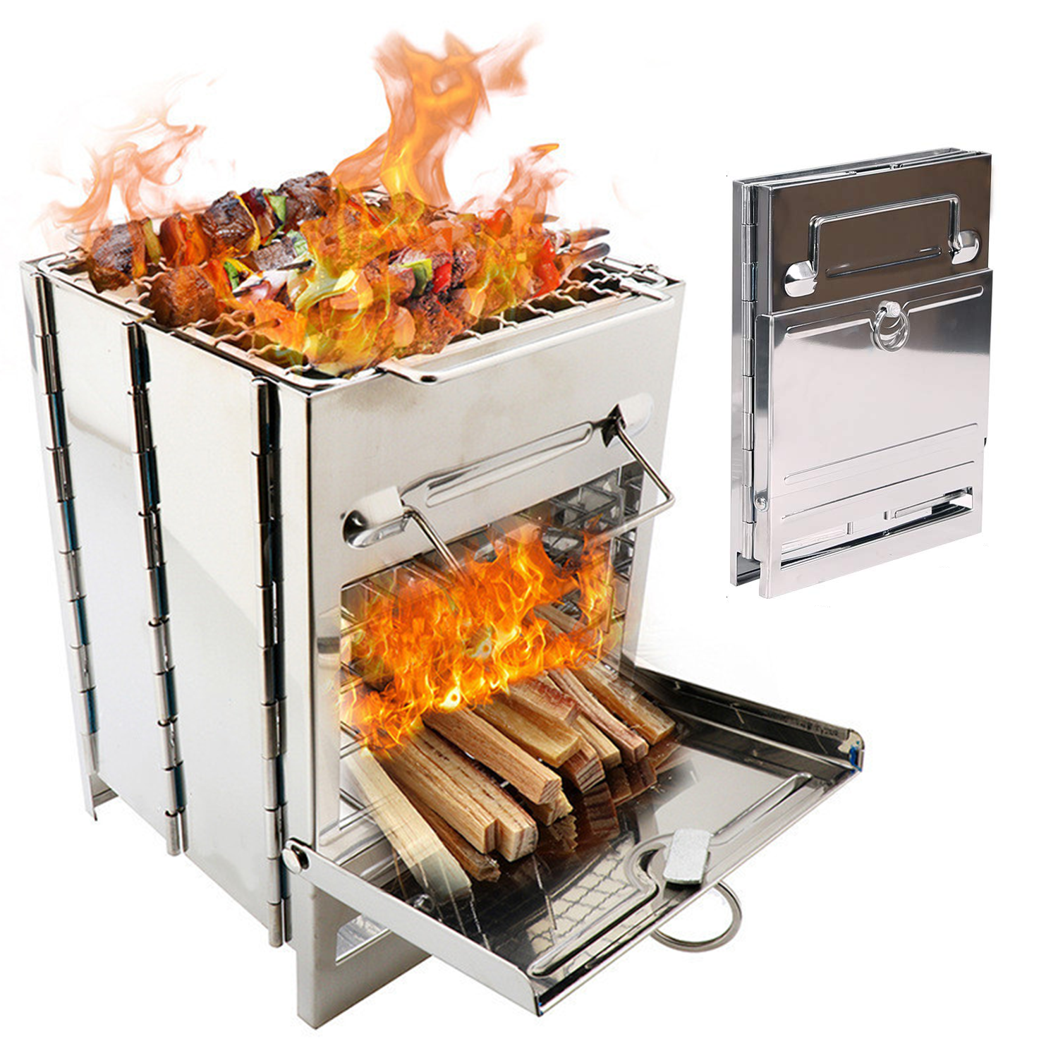 Portable Folding Camping Wood Stove 3