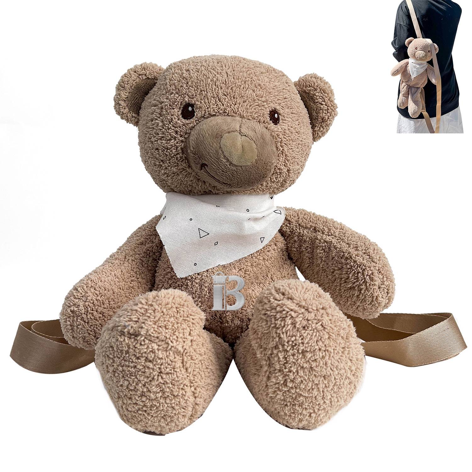 Cotton Cute bear plush doll backpack 2