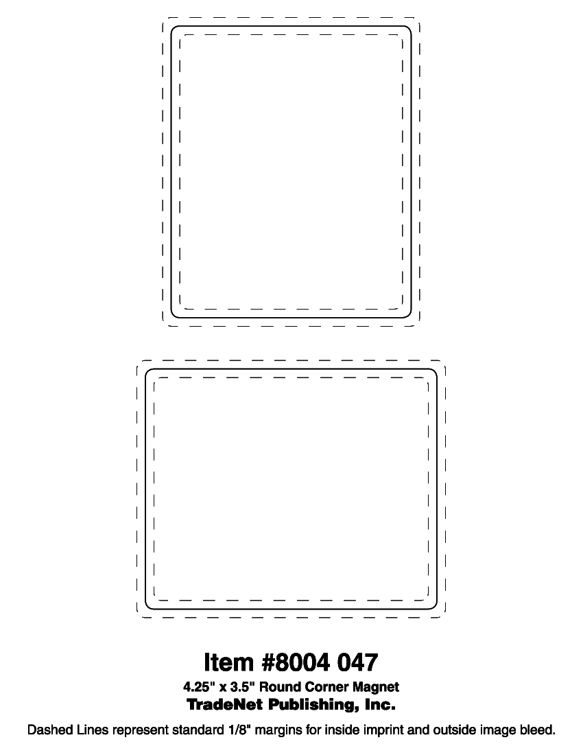 Magnet - 3.5x4.25 Round Corner - Outdoor Safe 3