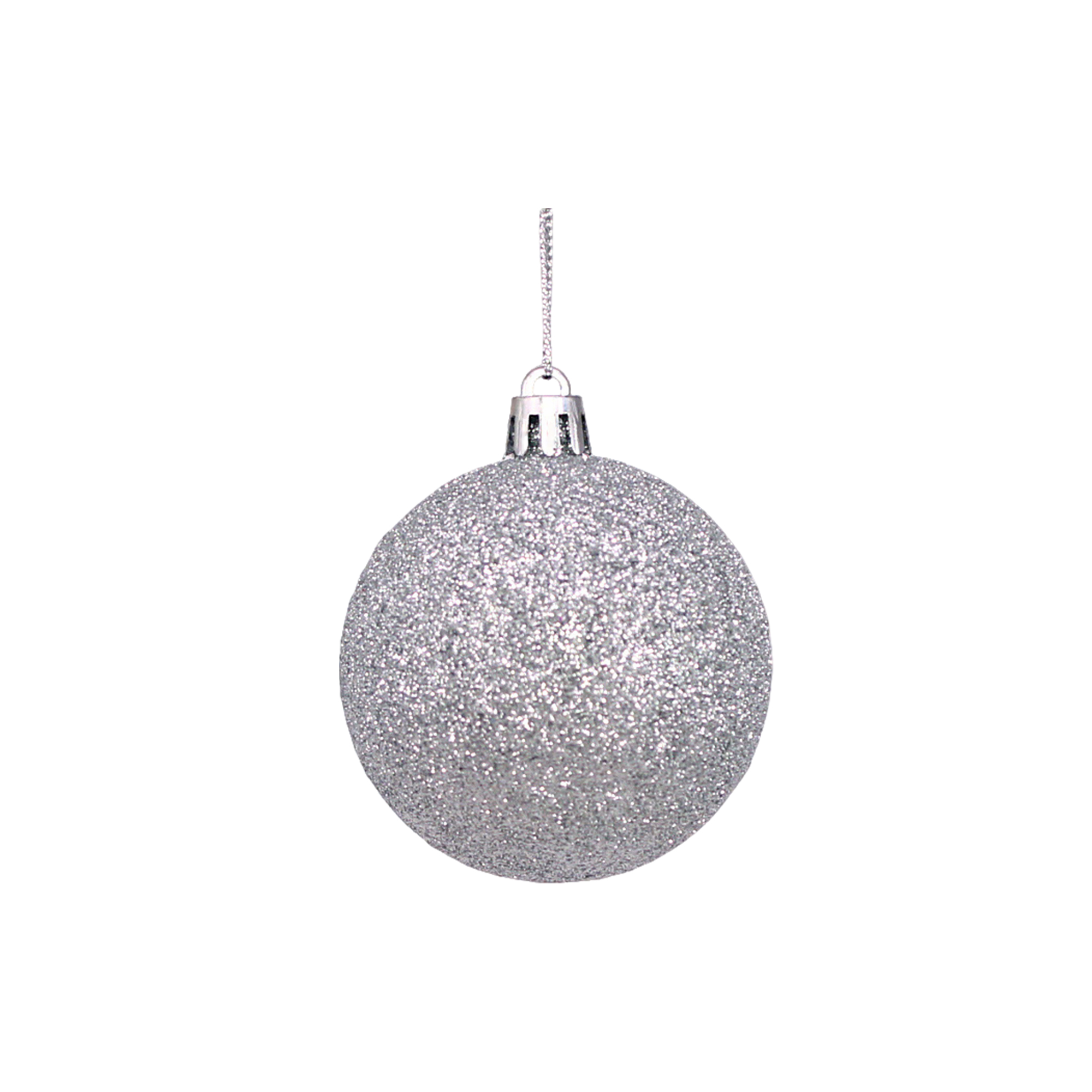 Plastic Ornament Ball With Aluminum Plate 3.2" Diameter 12
