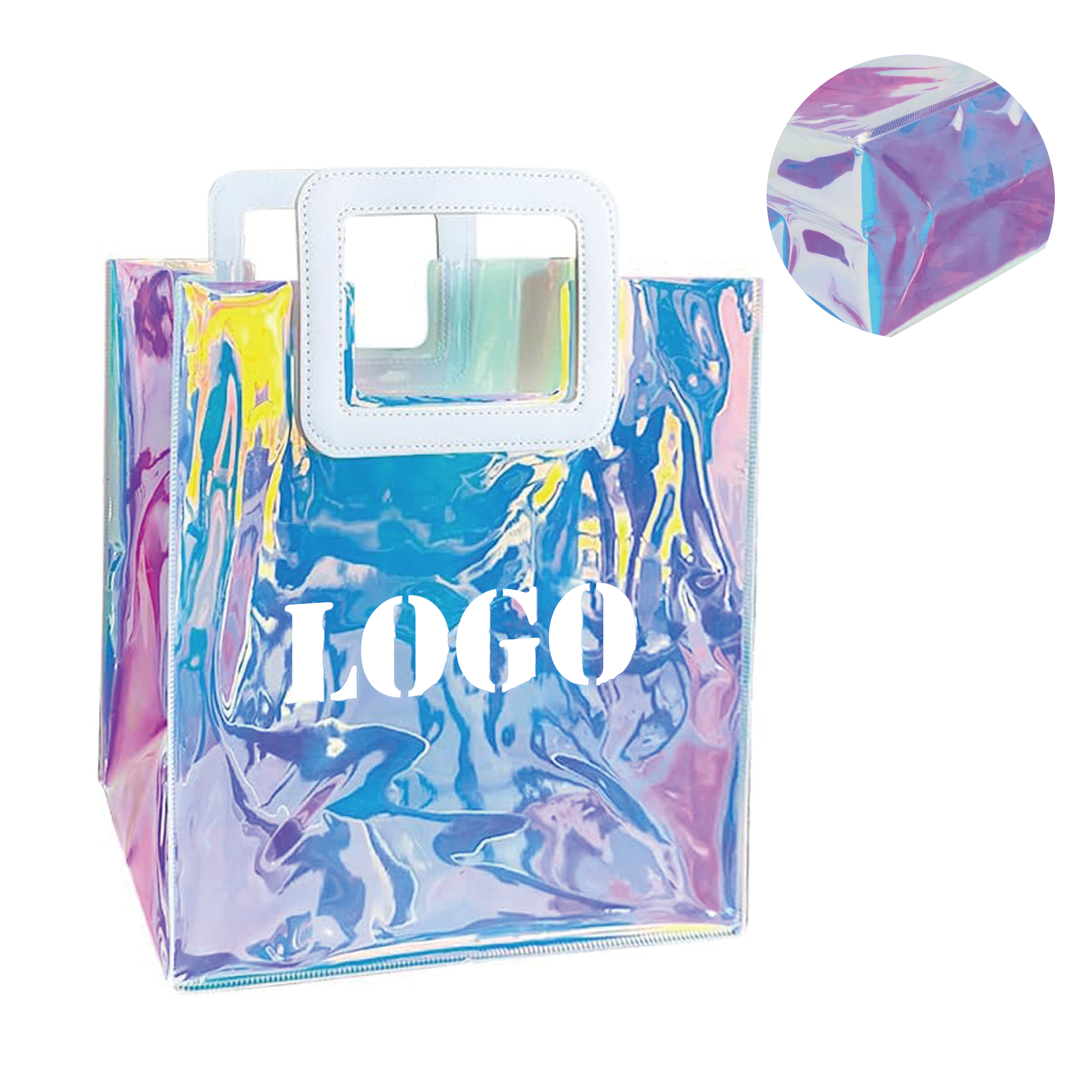 Laser Iridescent Clear Gift Bag 2