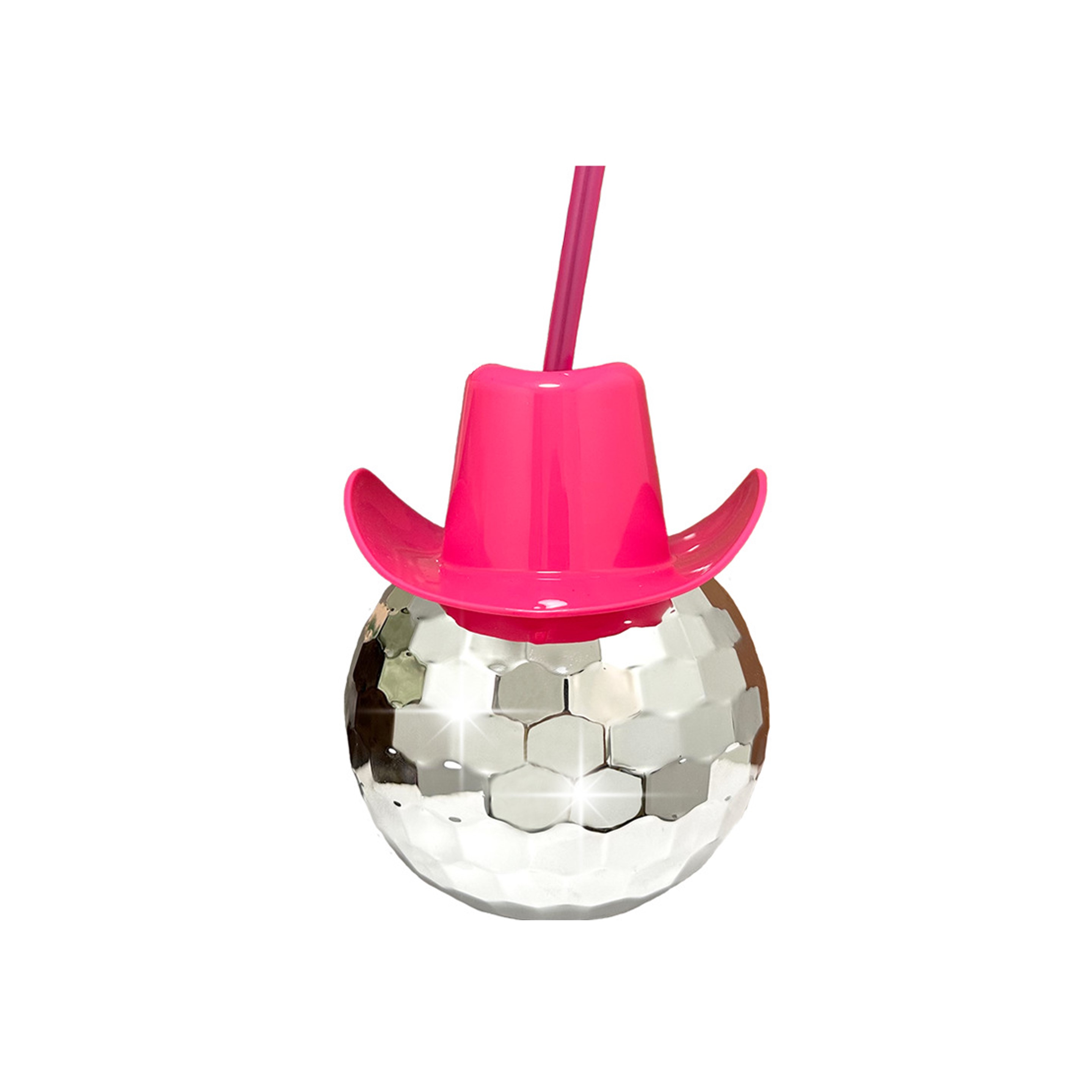 20oz Disco Ball Cup with Cowboy Hat (direct import) 4