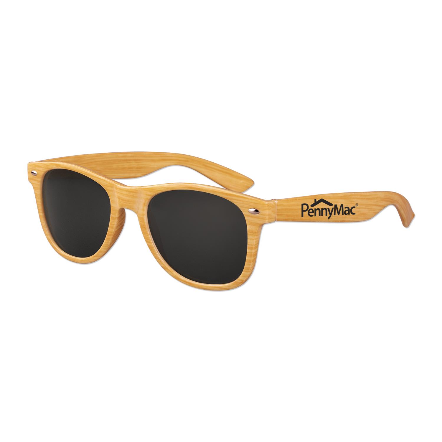 Polarized Iconic Wood Grain Sunglasses 6